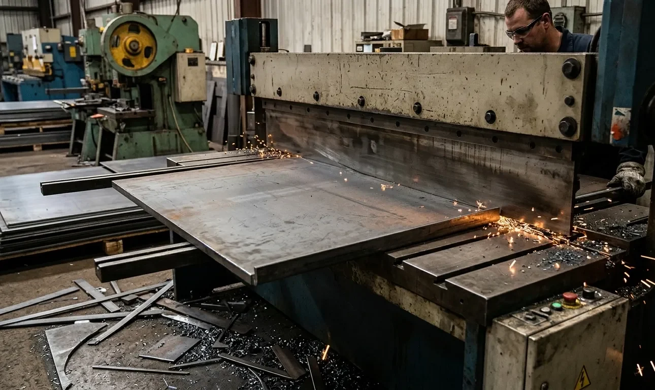 Guillotine Metal Cutting